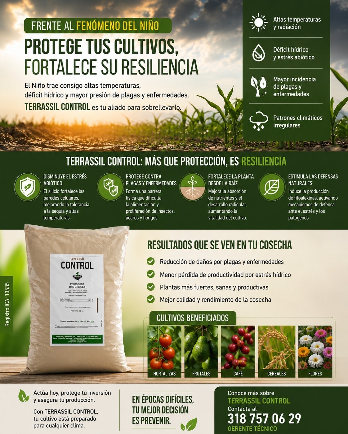 Pieza promocional de Terrassil Control